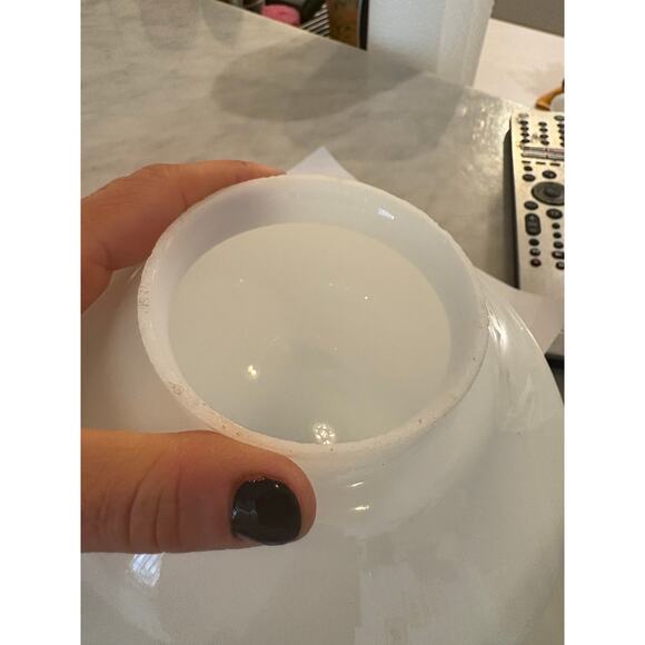 Rejuvenation Opal Domed Schoolhouse Glass Fitter 3 1/4” shade 5” pendant light - Picture 5 of 5